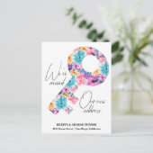 Nouvelle adresse de domicile, carte de annonce de (Debout devant)