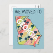 NOUVELLE ADRESSE DE MAISON GEORGIE Carte illustrée (Devant / Derrière)