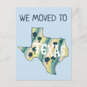 NOUVELLE ADRESSE Déplacement de l'état TEXAS Carte (Devant)