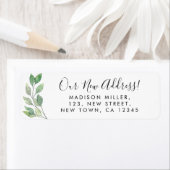 Nouvelle adresse Étiquette d'adresse de retour ver (En situation)