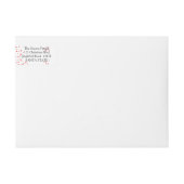 Nouvelle adresse étiquette d'écriture Snowflake (Devant)