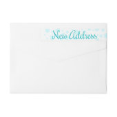 Nouvelle adresse étiquette d'écriture Snowflake (Dos)