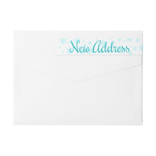 Nouvelle adresse étiquette d'écriture Snowflake (Dos)