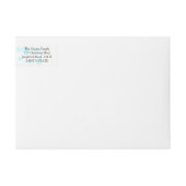 Nouvelle adresse étiquette d'écriture Snowflake (Devant)