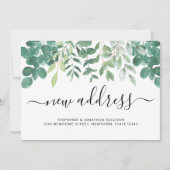 Nouvelle adresse Eucalyptus Faire-part de verdure (Devant)