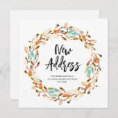 Nouvelle adresse faire-part de déplacement des cou (Devant / Derrière)