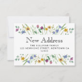 Nouvelle adresse Floral Moving Faire-part Mini car (Devant)