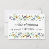 Nouvelle adresse Floral Moving Faire-part Mini car (Devant)