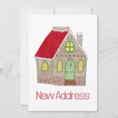 Nouvelle adresse Gingerbread House Invitation (Devant)