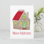 Nouvelle adresse Gingerbread House Invitation (Debout devant)