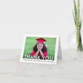 Nouvelle adresse Graduation photo plié Carte de re (Devant)