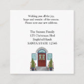 Nouvelle adresse Maison de Noël Carte de fermeture (Dos)