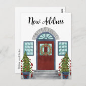 Nouvelle adresse Maison de Noël Carte postale (Devant / Derrière)