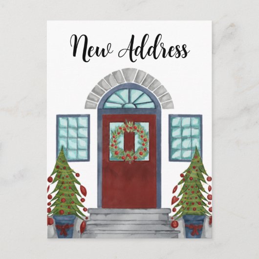 Nouvelle adresse Maison de Noël Carte postale (Devant)