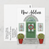 Nouvelle adresse Maison de Noël Carte postale (Devant / Derrière)