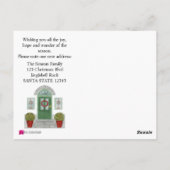 Nouvelle adresse Maison de Noël Carte postale (Dos)