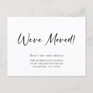 Nouvelle adresse Moderne Calligraphie Faire-part d