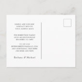 Nouvelle adresse Moderne Calligraphie Faire-part d (Dos)