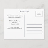 Nouvelle adresse Moving House Home Photo Carte pos (Dos)