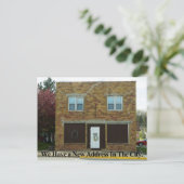 Nouvelle adresse municipale - Carte de changement (Debout devant)