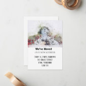 Nouvelle adresse Nous avons déplacé Faire-part de  (Devant/Arrière en situation)