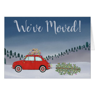 Nouvelle adresse Red Fiat 500 sapin de Noël Aquare