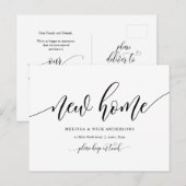 Nouvelle adresse résidentielle, carte postale Fair (Devant / Derrière)