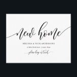 Nouvelle adresse résidentielle, carte postale Fair<br><div class="desc">Cette calligraphie moderne conçoit une nouvelle maison,  faire-part mobile,  changement d'adresse cartes postales (avec titre de carte,  Nouvelle maison). C'est le moyen parfait d'annoncer à vos amis et à votre famille que vous avez déménagé.
#TeeshaDerrick</div>