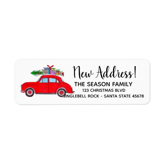Nouvelle adresse Voiture rouge avec Étiquette sapi (Devant)