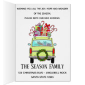 Nouvelle adresse Voiture verte avec cadeaux de Noë (Intérieur (Droit))