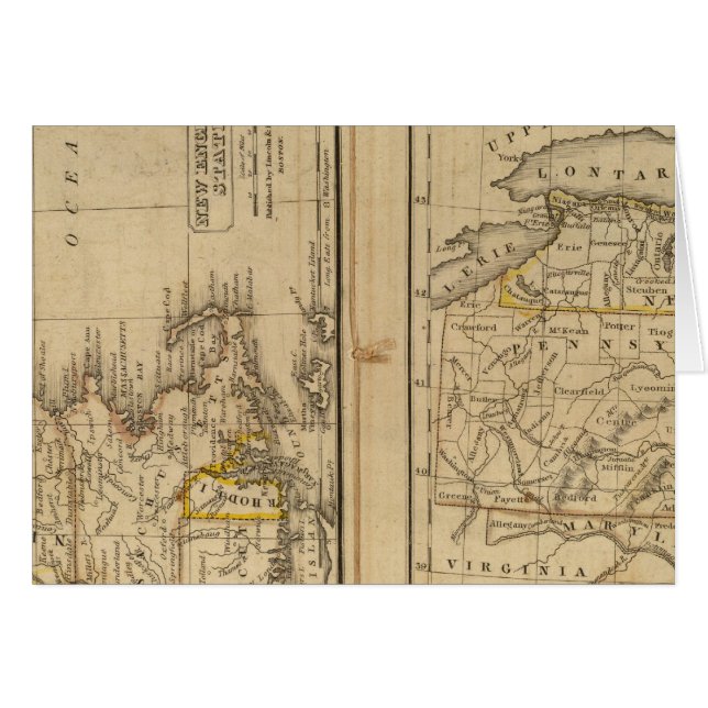 Nouvelle-Angleterre, États du Moyen-Orient (Devant horizontal)