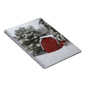 Nouvelle-Angleterre Grange dans le Carnet d'hiver (Côté Droit)