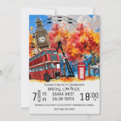 Nouvelle-Angleterre Watercolor Invitation MODÈLE, (Devant)