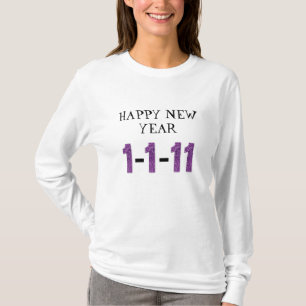 NOUVELLE ANNÉE 1-1-11 LADIES LONG SLEEVE T-SHIRT