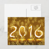 Nouvelle année 2016 - carte postale originale (Devant / Derrière)