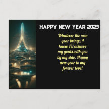 nouvelle année Carte de voeux pour 2023 avec AI