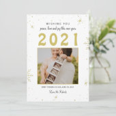 nouvelle année/Noël bébé faire-part flocon de neig (Debout devant)