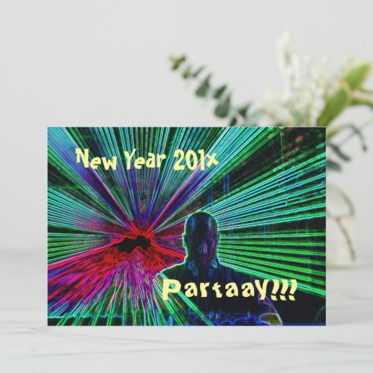 Nouvelle année Partaay ! ! ! invitation (Debout devant)