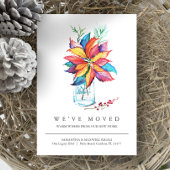 Nouvelle aquarelle de Faire-part de déplacement d'