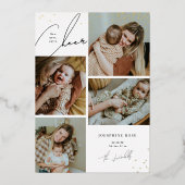 Nouvelle Bébé Cheers Bonne Carte de Nouvel An (Recto)