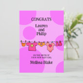 Nouvelle Bébé Félicitations Félicitations Carte Pe (Debout devant)