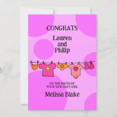 Nouvelle Bébé Félicitations Félicitations Carte Pe (Devant)