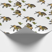 Nouvelle Buckskin IJslandse paardenkerst Cadeaupapier (Hoek)