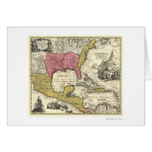 Nouvelle carte 1712 de l'Espagne Amérique