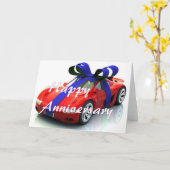 Nouvelle carte anniversaire de voiture (Fleur jaune)