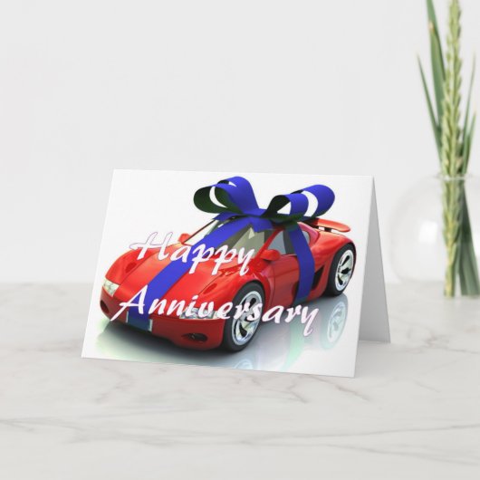 Nouvelle carte anniversaire de voiture (Devant)