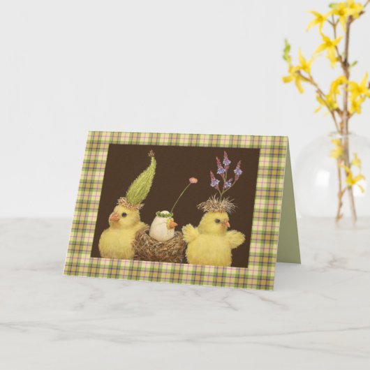 Nouvelle carte bébé (Fleur jaune)