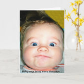 Nouvelle carte bébé garçon (Fleur jaune)