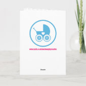 Nouvelle carte bébé petit-fils (Dos)