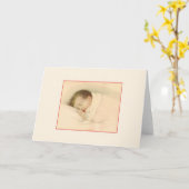 Nouvelle carte bébé vintage (Fleur jaune)